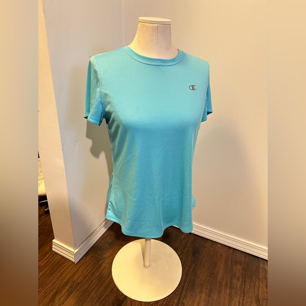 Champion Women's Aqua Short Sleeve Tee